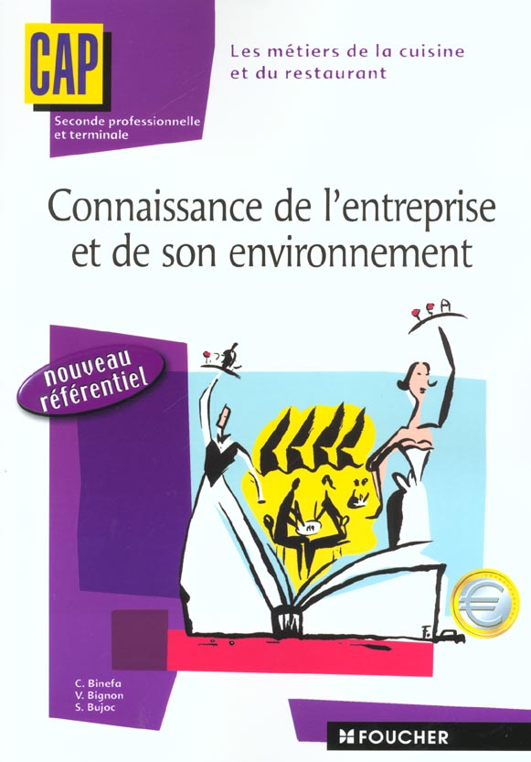 Connaissance de l'entreprise cap hotellerie ; livre de l'eleve