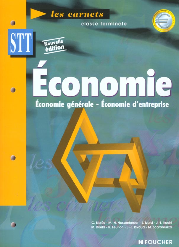Economie terminale stt ; livre de l'eleve