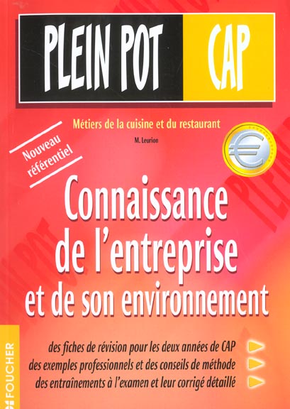 Connaissance de l'entreprise et de son environnement