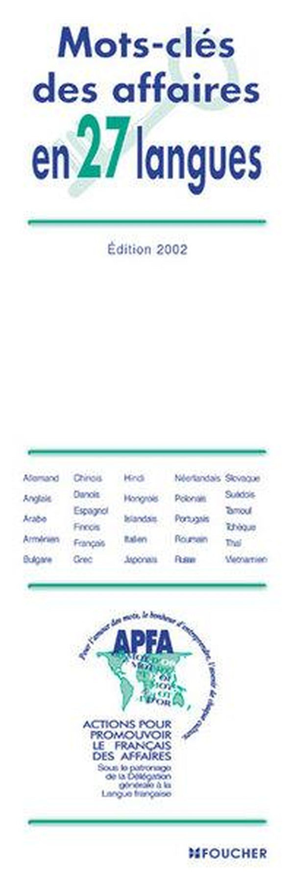Mots cles des affaires en 27 langues