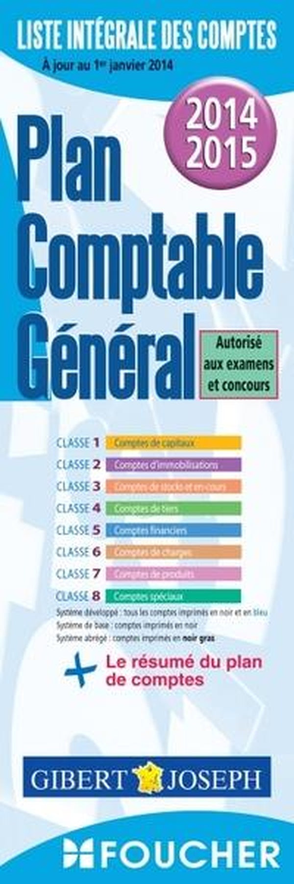 Liste integrale des comptes lib. joseph gibert