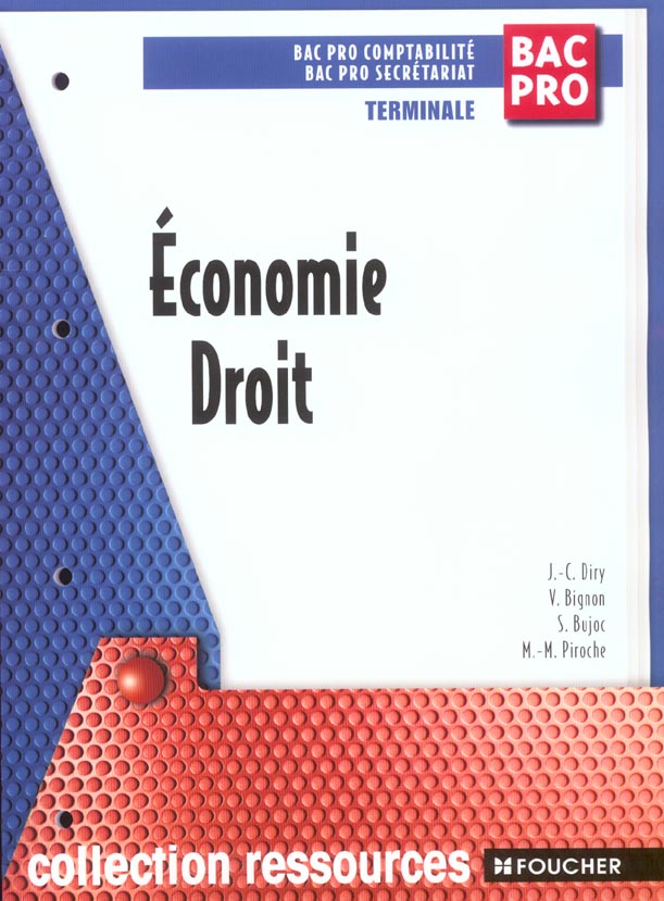 Economie, droit ; terminale bac pro