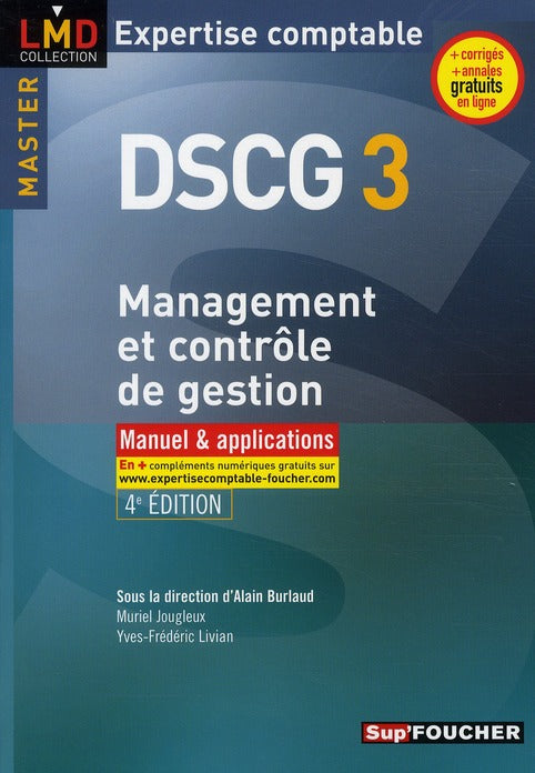DSCG 3 ; management et contrôle de gestion ; manuel et applications (4e édition)