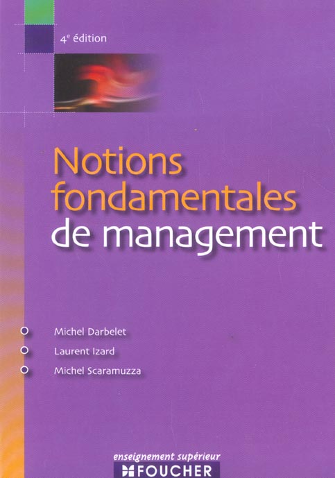 Notions fondamentales de management (4e édition)