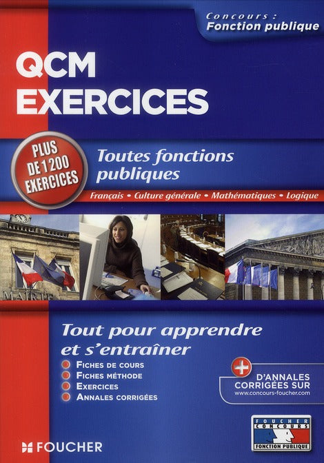 QCM et exercices ; toutes fonctions publiques