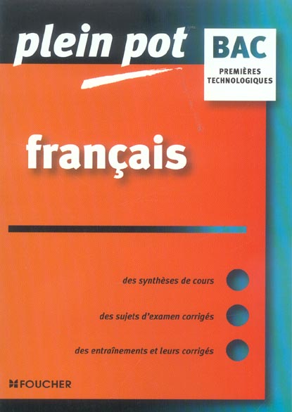 Francais 1ere series technologiques