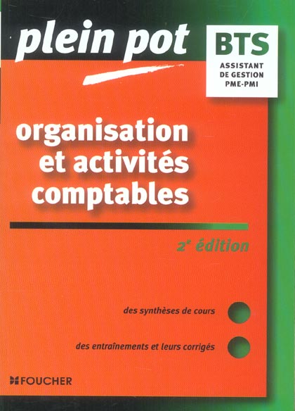 ORGANISATION ET ACTIVITES COMPTABLES (2e édition)