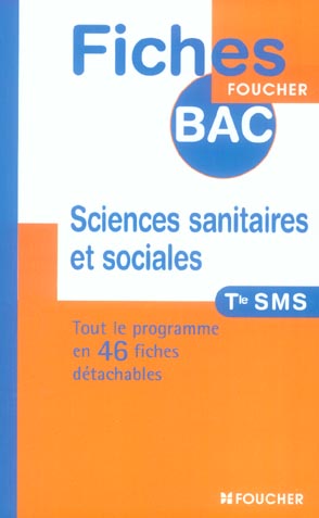 Sciences sanitaires et sociales terminale sms