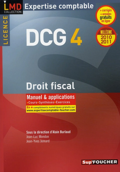 DSCG 4 ; droit fiscal ; manuel et applications