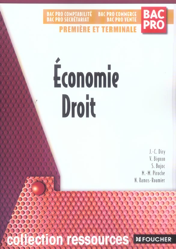 Economie-droit 1ere/terminale pro