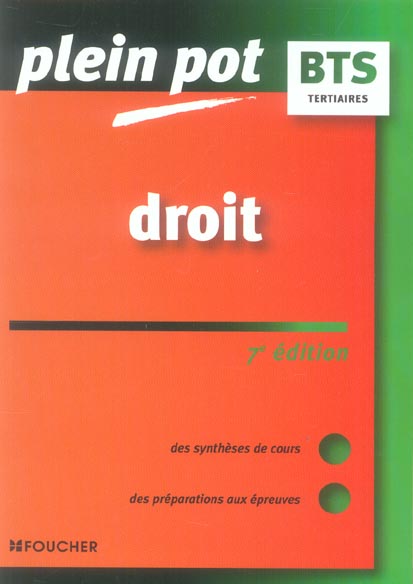 Droit bts tertiaire (7e édition)