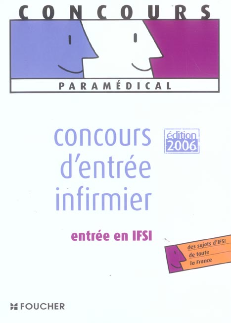 Concours d'entree infirmier (édition 2006)