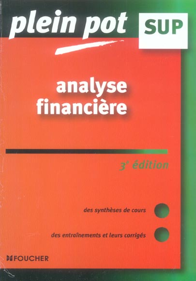 Analyse financiere (3e édition)