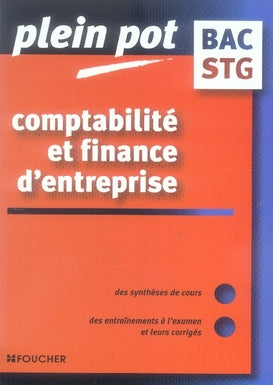 Comptabilité et finance d'entreprise ; bac stg