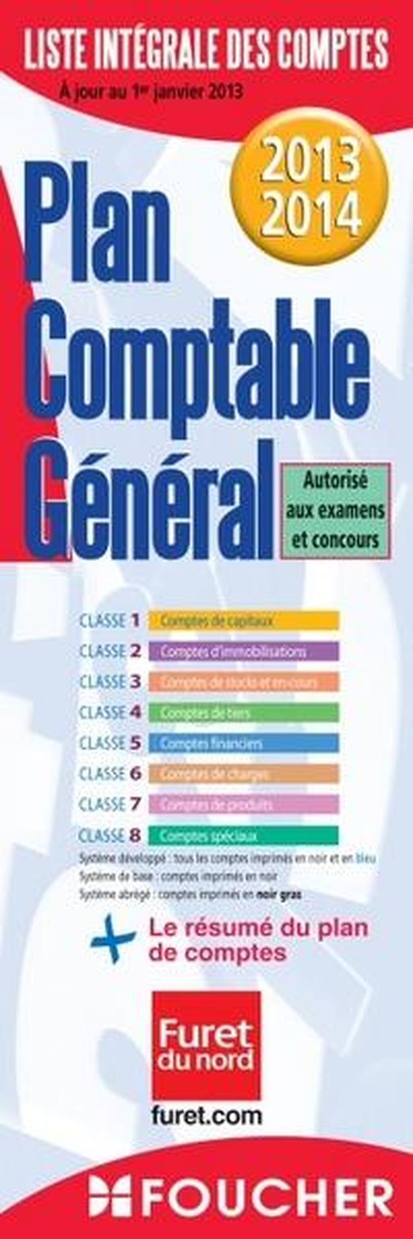 Liste intégrale des comptes lib Furet du Nord (édition 2006-2007)
