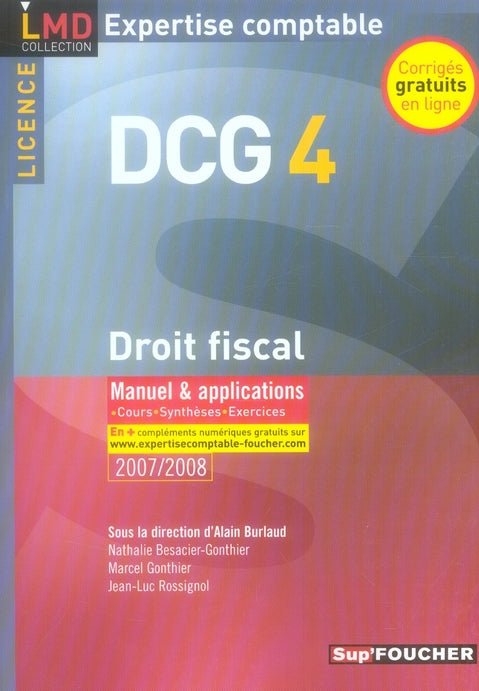 Droit fiscal ; manuel et entraînement