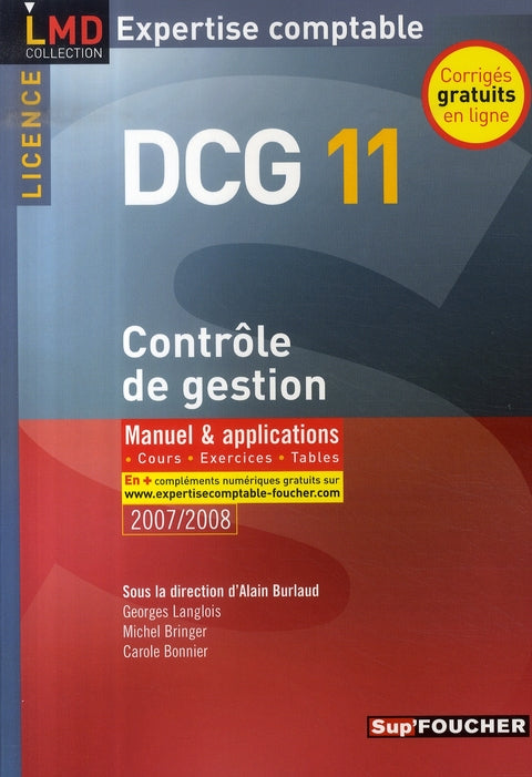 Contrôle de gestion ; dcg 11