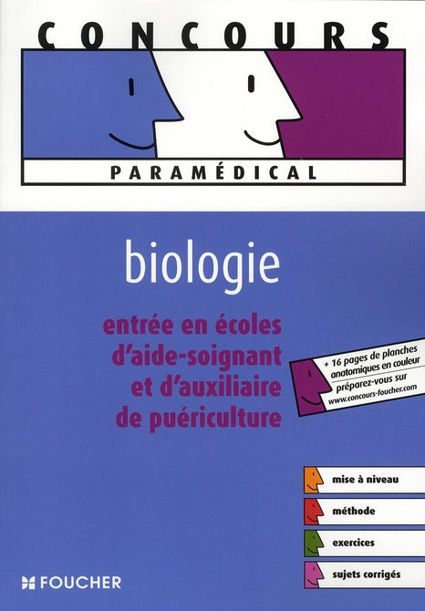 Aide soignant, auxiliaire de puériculture ; biologie