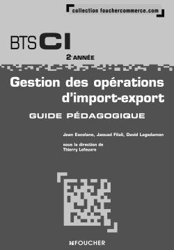 Gestion des operations d'import-export