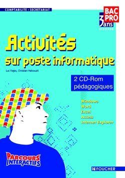 Activites sur poste informatique