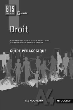 Droit ; BTS ; 1ère année  ; guide pédagogique
