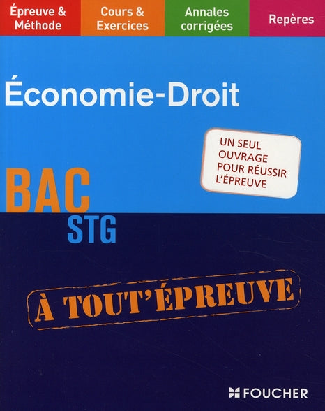 économie droit ; bac STG