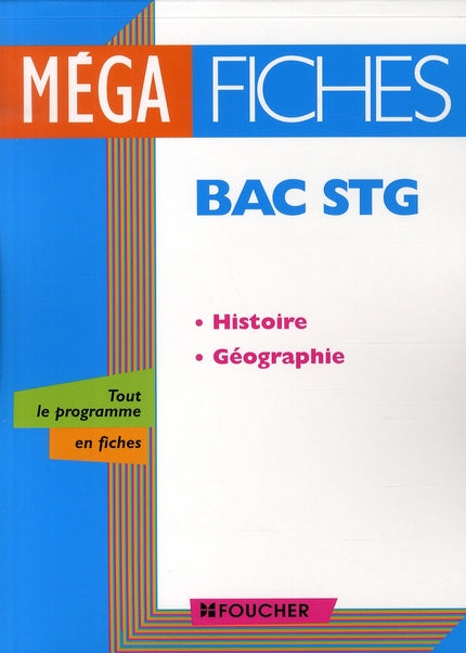 Histoire, géographie ; bac STG