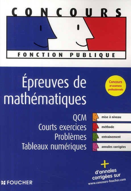 Concours fonction publique ; épreuve de mathématiques
