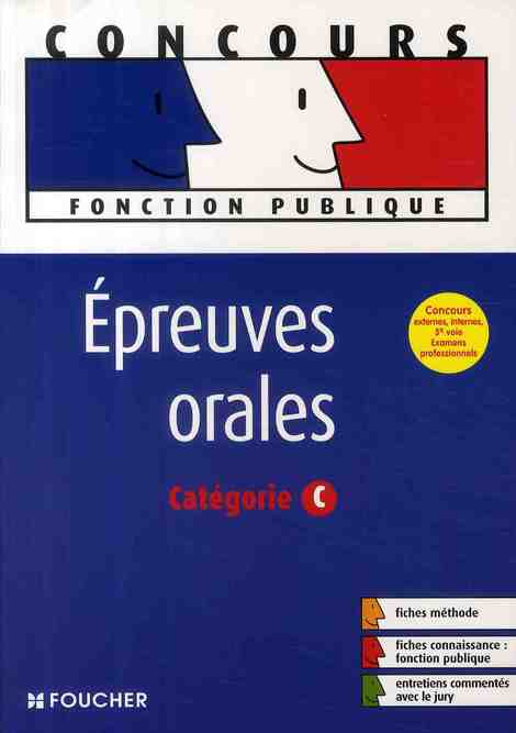 épreuves orales ; catégorie C