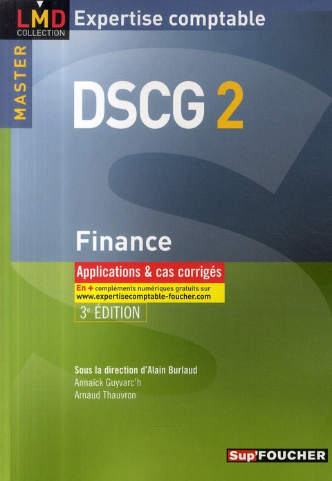DSCG 2 ; finance ; master applications ; cas corrigés (édition 2009/2010)