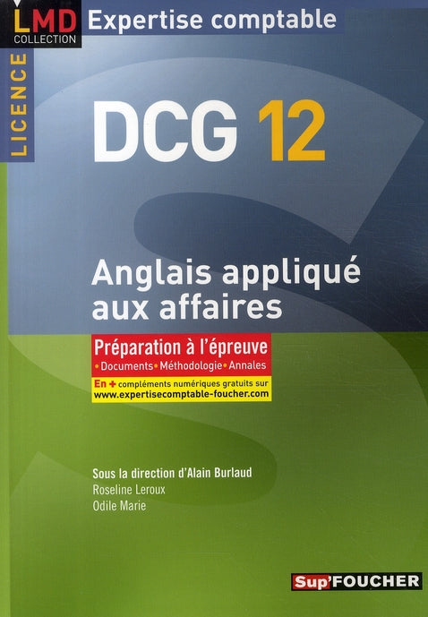 DCG 12 ; anglais appliqué aux affaires ; prépration à l'épreuve ; licence