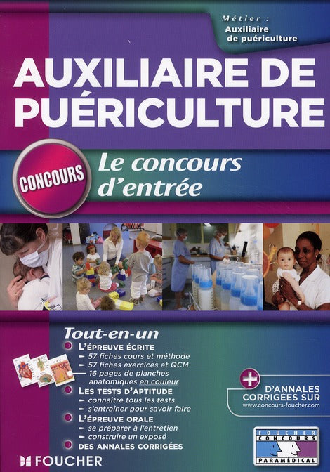Auxiliaire de puériculture ; concours d'entrée, institut de formation