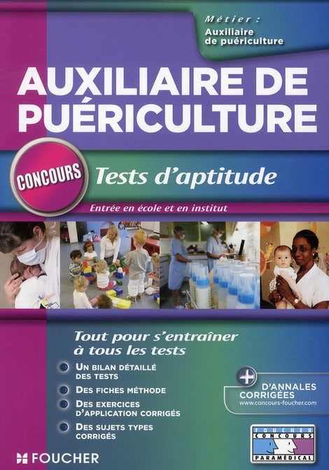 Auxiliaire de puériculture ; tests d'aptitude