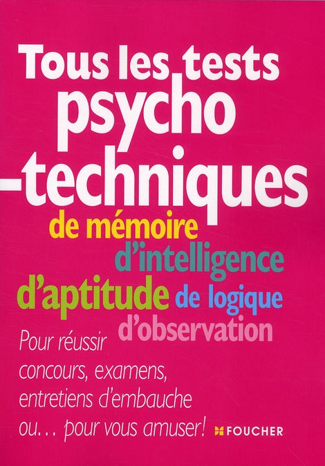 Tous les tests psychotechniques