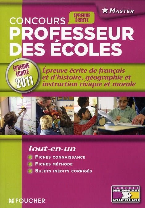 Concours professeur des écoles ; épreuve écrite de français, d'histoire-géographie et d'instruction civique et morale