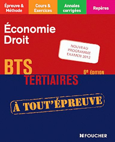 économie, droit ; BTS tertiaires (6e édition)