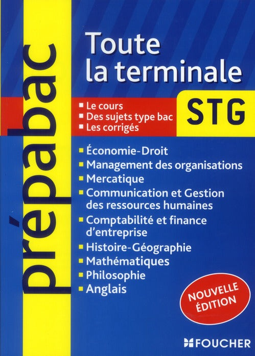 Prépabac : toute la terminale STG