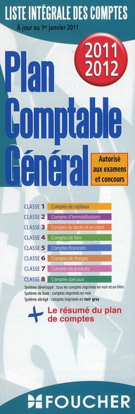 Plan comptable général (édition 2011-2012)