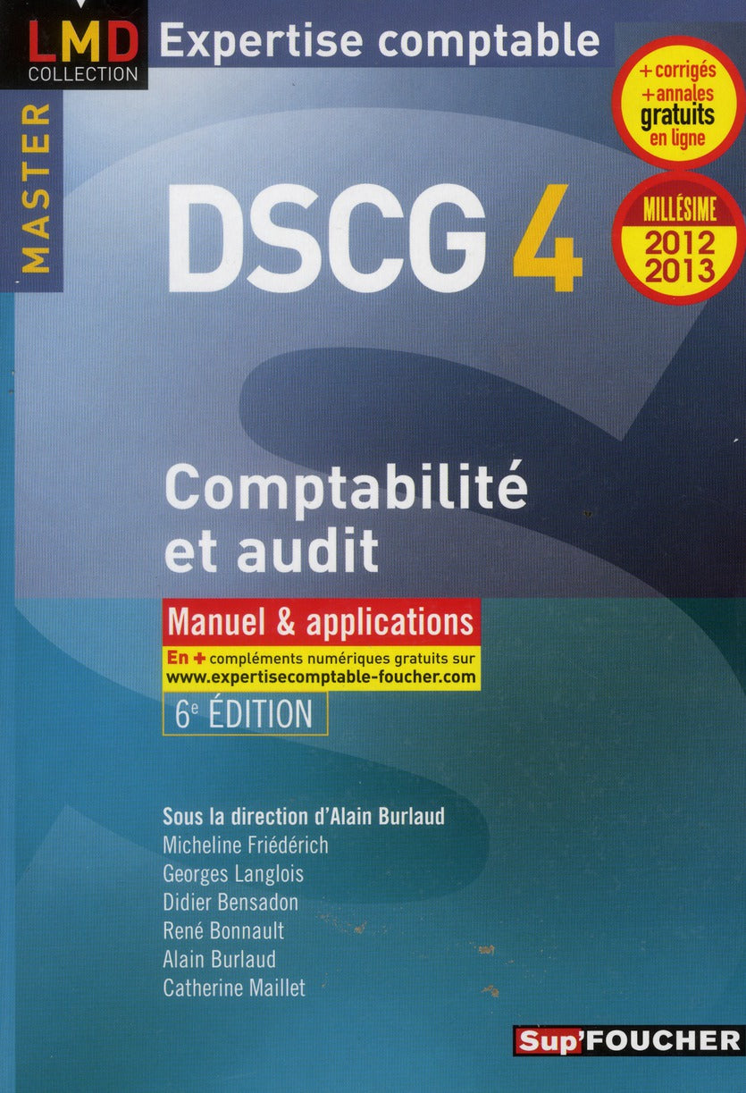 DSCG 4 ; comptabilité et audit ; manuel et applications (6e édition)
