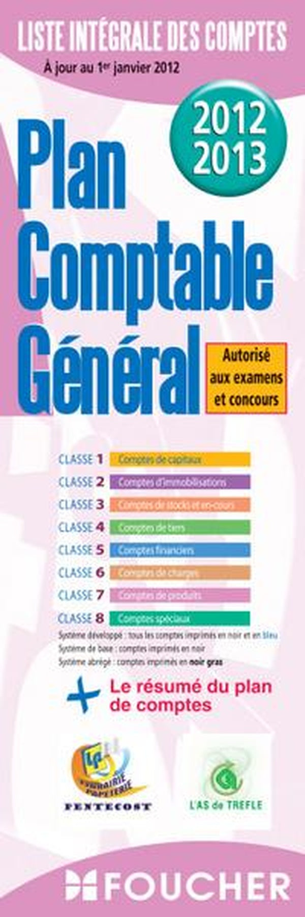 Liste integrale des comptes pentecost as de t