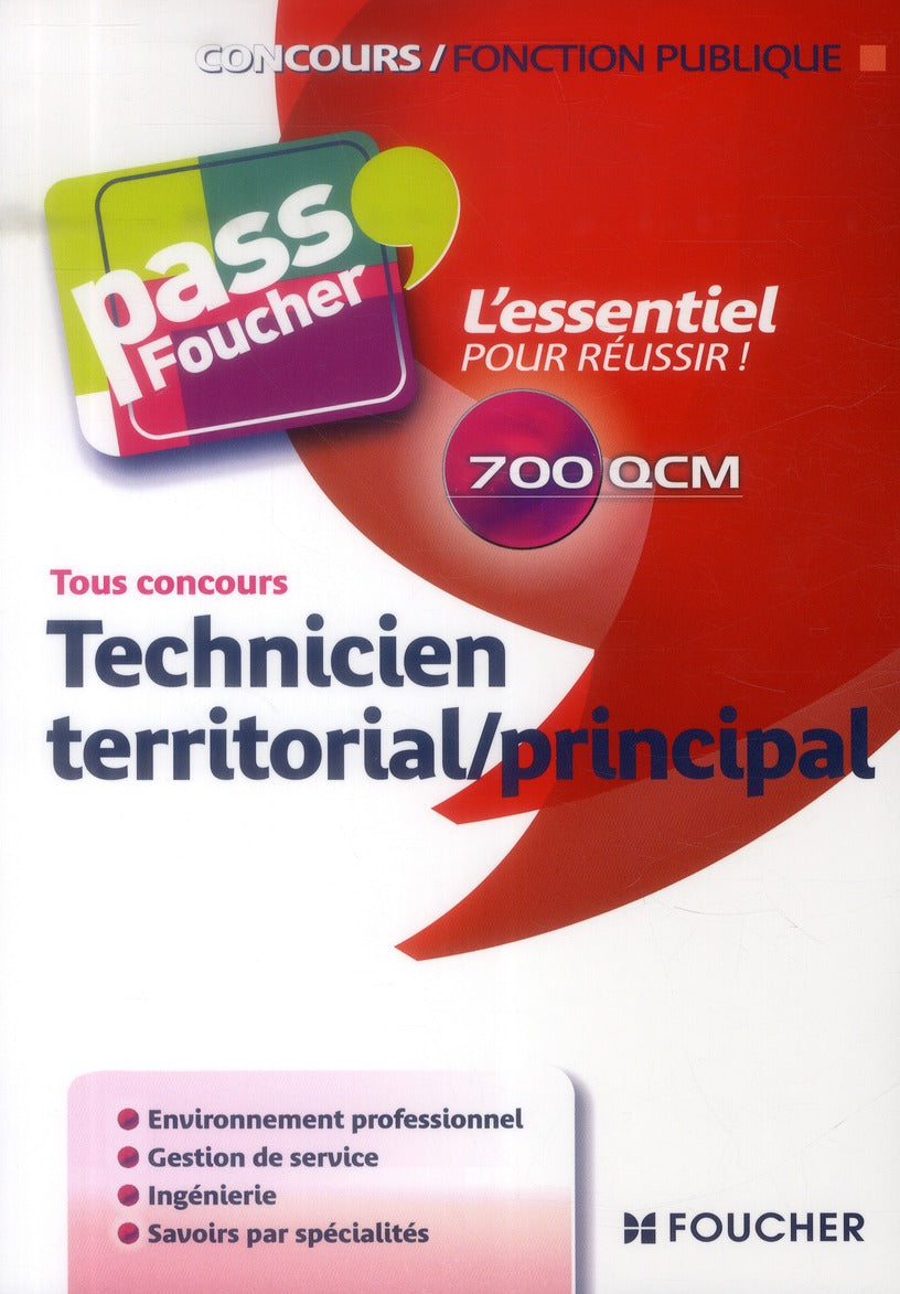 PASS'FOUCHER : technicien territorial/principal ; tous concours