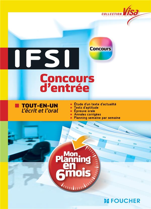VISA : IFSI ; concours d'entrée ; tout-en-un ; mon planning en 6 mois ; n 32