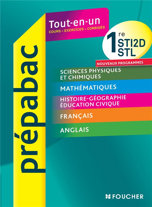 Prépabac : toutes les matières générales 1ères STI2D-STL