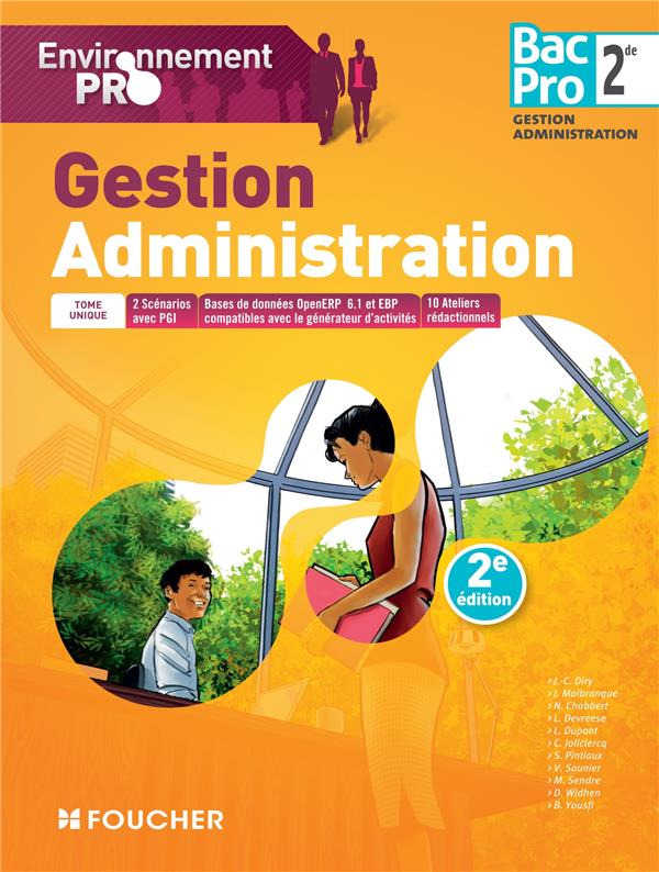 Environnement pro : gestion administrative ; 2nde ; bac pro (2e édition)