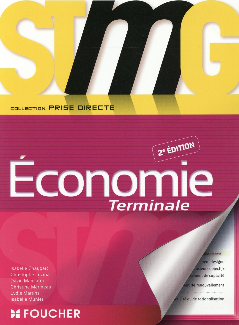 Prise directe : économie ; terminale stmg (2e édition)