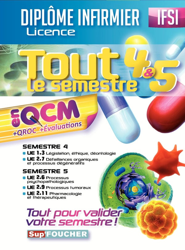 IFSI ; tout le semestre 4 & 5 en QCM et QROC ; diplôme infirmier