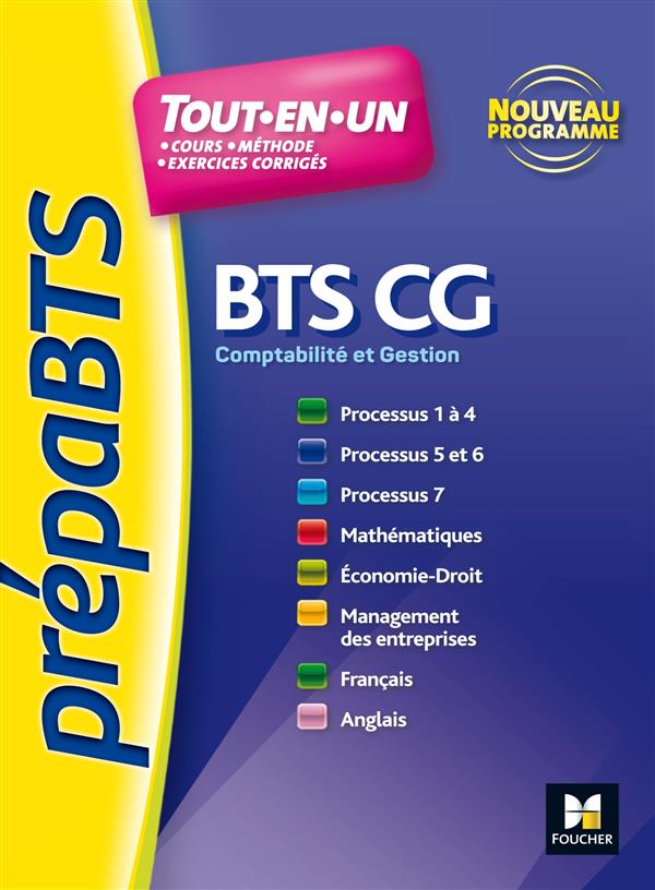 PREPABTS : toutes les matières ; BTS CG