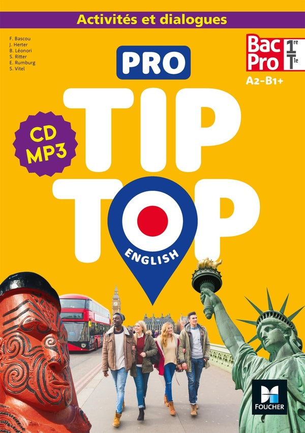 Pro tip-top ; anglais ; 1re, terminale bac pro ; activités et dialogues