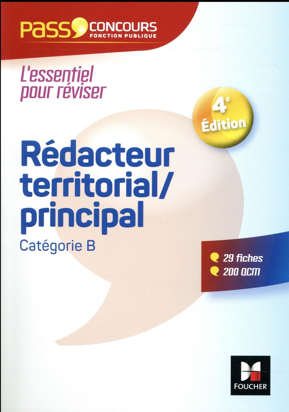 Pass'concours : rédacteur territorial/principal (édition 2017)