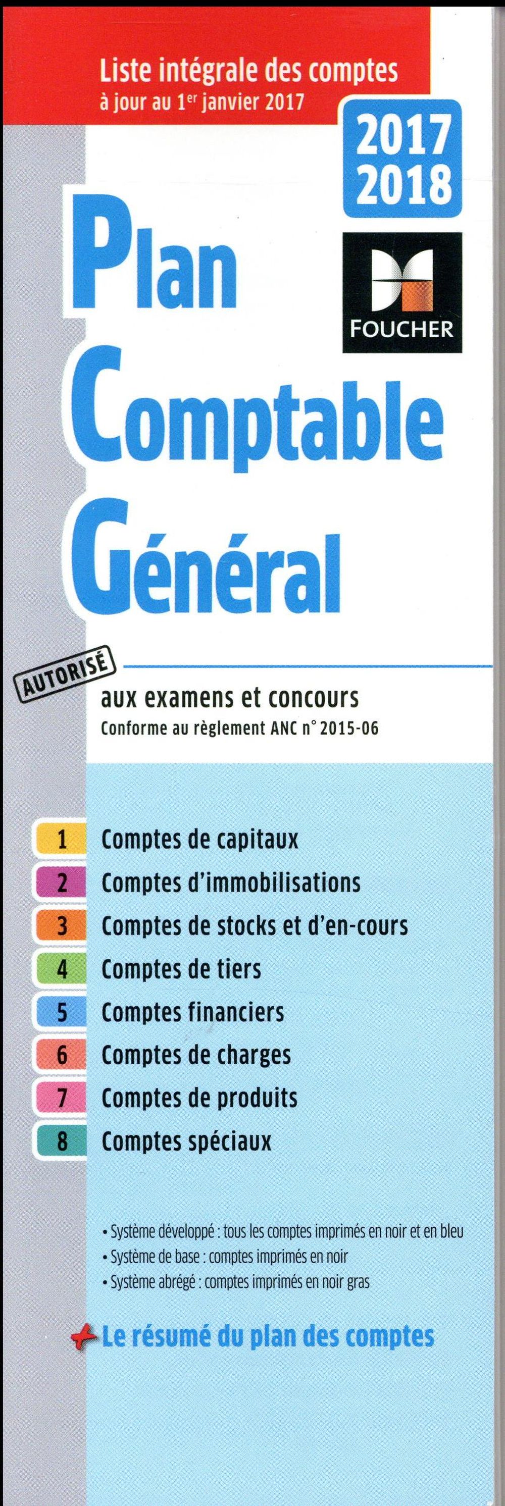 Plan comptable général (édition 2017/2018)